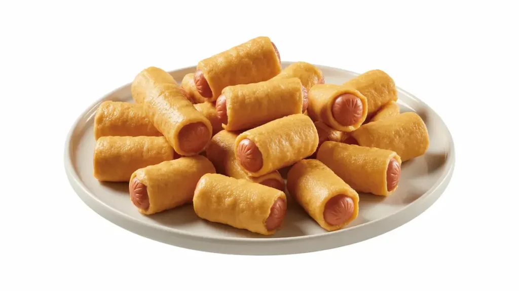 A tray of Sheetz Corn Dog Bitez with dipping sauce, shot in-store at a Sheetz counter