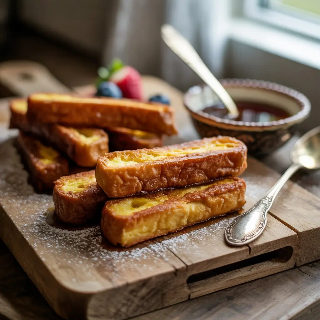 Order of Sheetz French Toast Sticks with a cup of syrup, photographed in-store