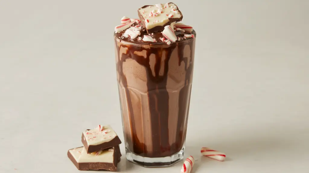 A make-your-own Sheetz milkshake being blended at the in-store counter with cookie crumble mix-ins