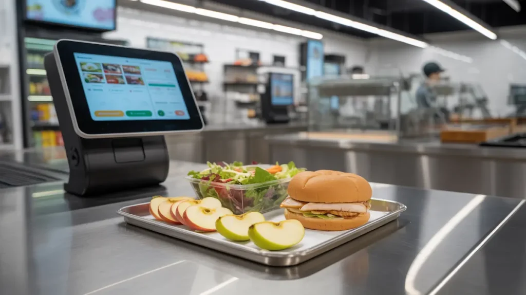 Sheetz Made-to-Order touchscreen kiosk showing ingredient customization options during an order